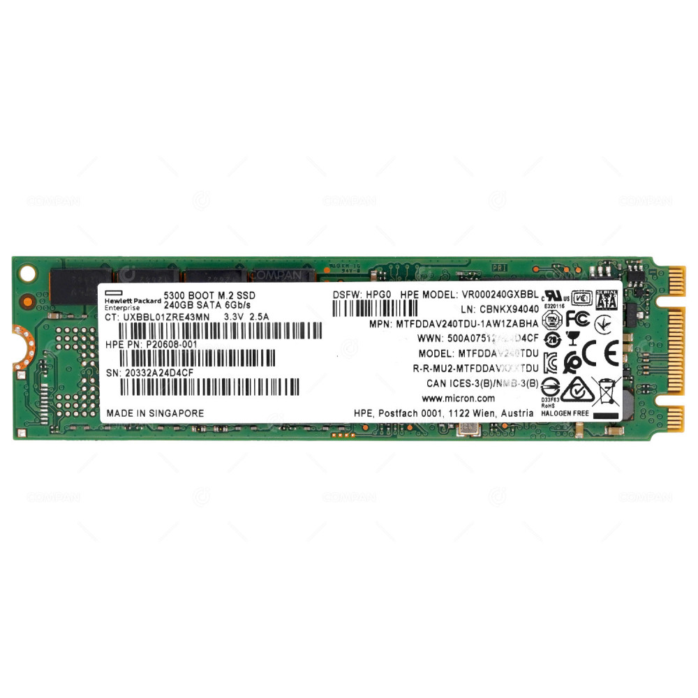 P20608-001 HP SSD 240GB SATA 6G M.2 2280